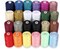 24 PCS Polyester Sewing Thread – 1000 Yards Each, 22 Colors + Bonus Black & White for Machine, Hand Stitching & Quilting